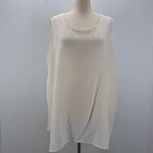 NWT Marina Rinaldi Melissa Silk Top Plus 22 Lightweight Old Money Capsule Luxury